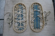 alte Schneeschuhe aus Holu und Leinen - neuwertig