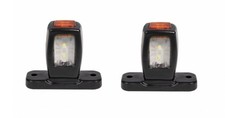 2 x LED LKW Begrenzungsleuchten 12V Positionsleuchten Anhänger Gelb Rot Weiß NEU