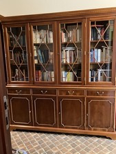 Englische Vitrine Bibliothek Bücherschrank 