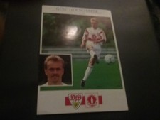 GÜNTHER SCHÄFER Autogrammkarte unsigniert, VfB Stuttgart Südmilch Trikot Rarität