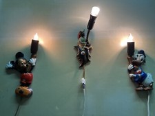 3 Wandlampen Kinderzimmer im Sinne Walt Disney Weihnachtsgeschenk