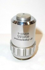 GF-Planachromat 40/ 0,65 160/ 0,17-C Mikroskop Objektiv Zeiss Jena, Amplival etc