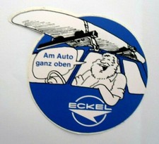 Werbe-Aufkleber Eckel Oldtimer Dach Gepäckträger Vintage Retro PKW 70er 80er