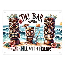 Tiki-Bar Aloha Metallschild in