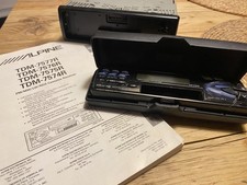 ALPINE TDM 7575R Vintage Autoradio mit  Kassettendeck mit Bedienungsanleitung