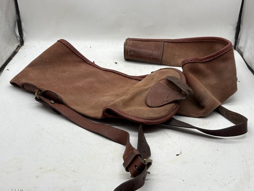 Vintage canvas leder - leder, flinte