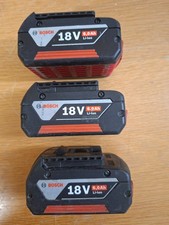 3 Stück Bosch Lithium-Ionen Akkus 18V 6Ah DEFEKT!