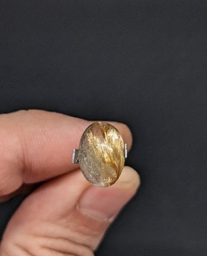 Rutil quarz cabochon oval - cabochon,