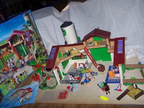 Playmobil bauernhof mit - mit, silo