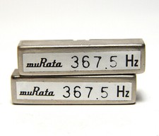 2x Murata Quarz-Filter / Stimmgabel-Resonator, EFM-R, 367.5 Hz Tuning Fork, NOS