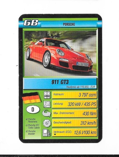 Karte porsche 911 gt3 - porsche,