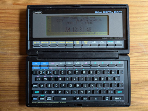 Casio 8000 digital diary - casio,
