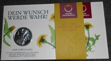 10€ Münze Österreich - Der Löwenzahn, 925 silber