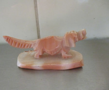 Speckstein Dackel / Hund geschliffen Figur