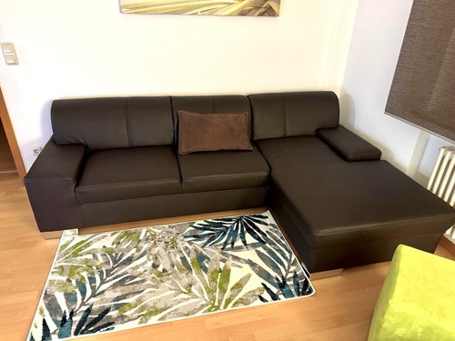 Moderne braune eckcouch - eckcouch, aus