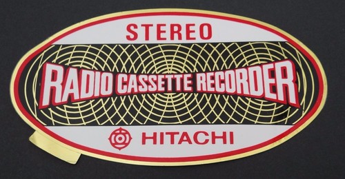 Werbe aufkleber hitachi hifi - hitachi,