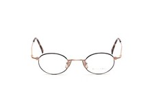 Freudenhaus Brille Fassung matt Gold mit Schwarz, Mod. Zaki in 42 -20 mm    H11