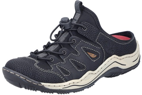 Rieker pantolette schwarz - rieker,