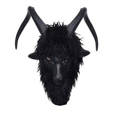 Schwarze Ziegenmaske mit