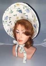 Schute Blümchen BW UNIKAT "Unsre kleine Farm" Mittelalterhut Theater Reenactment