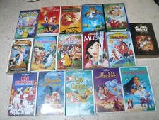 Disneyfilme auf Videokassetten