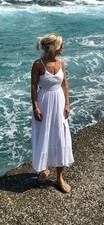 Maxikleid HOLLISTER weiß Gr