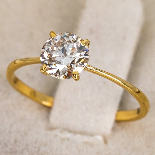 Ring gelbgold 0 90ct - , 18