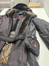 Winterjacke von Wellstein mit Pelz und Kapuze abnehmbar braun in Gr. S