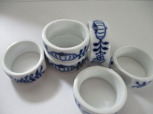 Vintage set serviettenringe - set,