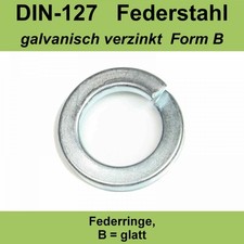 18,0 DIN 127 Federringe B