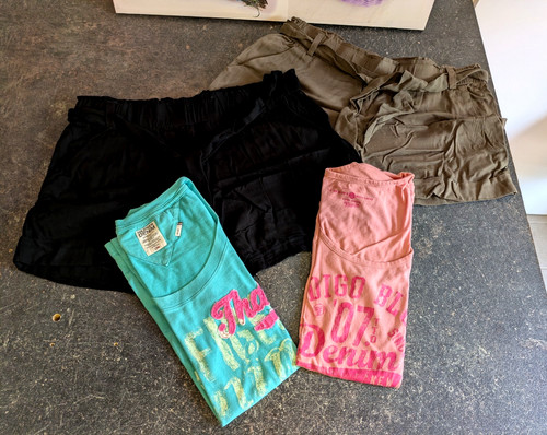 Kurze leinen stoff hosen - 2,