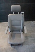 VW T5 Multivan Schienensystem 2te Reihe hinten Sitz Stoff Schwarz Drehsitz