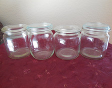 4x vintage Einmachglas