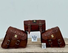 Braune Leder Motorrad