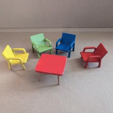 4 Sessel Wohnzimmer Puppenhaus