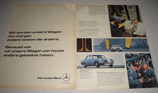 Jahr 1970 orig. Reklame Werbung Mercedes-Benz  Wir werden unsere Wagen....
