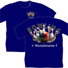 Bowling Bowler T-Shirt Hemden