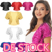 DE!Damen Jacke Pailletten