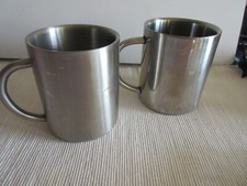 2 Trinkbecher Edelstahl  1x