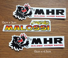 3 Sticker Aufkleber Malossi MHR Racing Suspension Motor Oil Moto Scooter Tuning