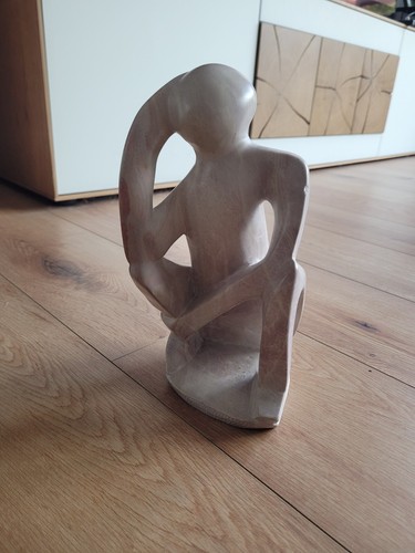Speckstein figur der - speckstein, denker"