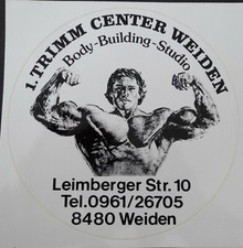 Werbe-Aufkleber Body Building