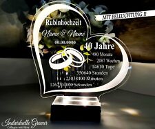 Geschenk Rubinhochzeit 40