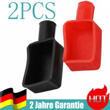 2X PVC Batterie Polabdeckung Pol Schutzkappe Kappen + Plus-Minus Abdeckung Satz