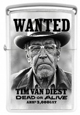 Zippo Feuerzeug mit Fotodruck – Wunschtext & Wunschbild - Wild West Steckbrief