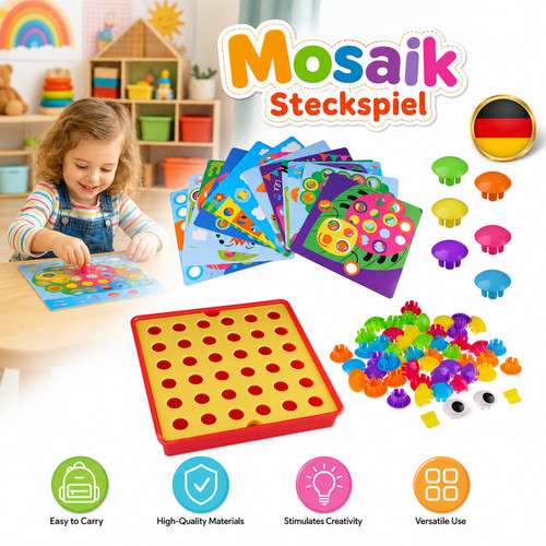 Mosaik steckspiel steckbrett - mosaik,