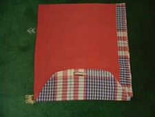 sofakissenbezug 40x40 braun/ kariert Handmade Knebelknopf Unikat