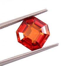 Natürlich Ceylon Orange Padparadscha Saphir Lose Asscher Schnitt Edelstein 7.80