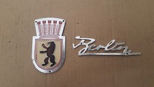 original DDR Emblem + Schriftzug Berliner Roller IWL Aluminium,IFA