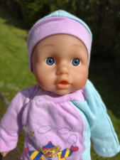 Lissi Baby Puppe 32 cm in lila, einfache Spielpuppe, Babypuppe, Kindergarten